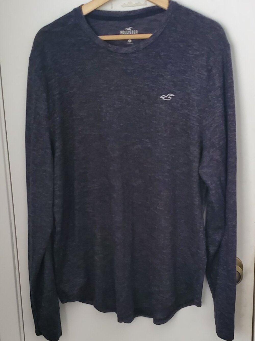 Hollister Long Sleeve T-Shirt Dark Gray Men's Size XL